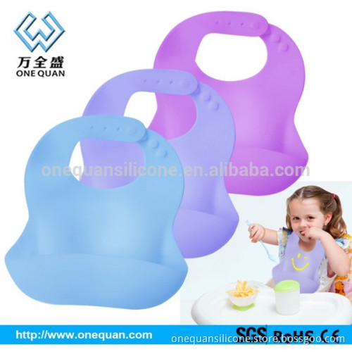 Silicone Scoop Baby Bibs in assorted colors